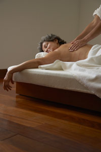 woman getting a massage