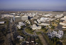 A 2012 aerial image of NASA's Ames Research Center.