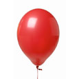 Photograph of a red balloon
