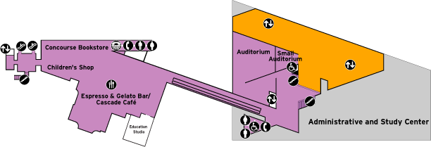 Concourse level map