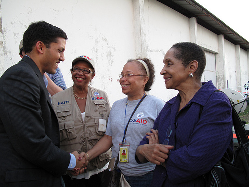 USAID Administrator Shah Meets with Haiti Staff
