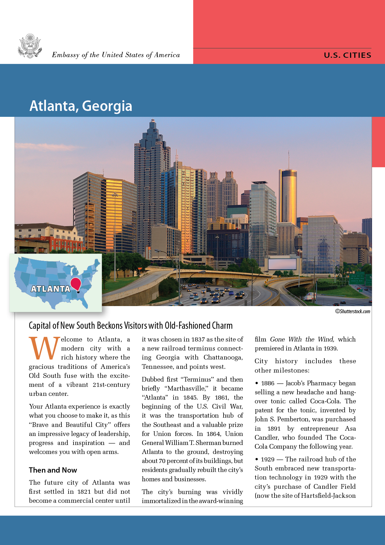 Atlanta, Georgia: Capital of New South Beckons Visitors with Old-Fashioned Charm