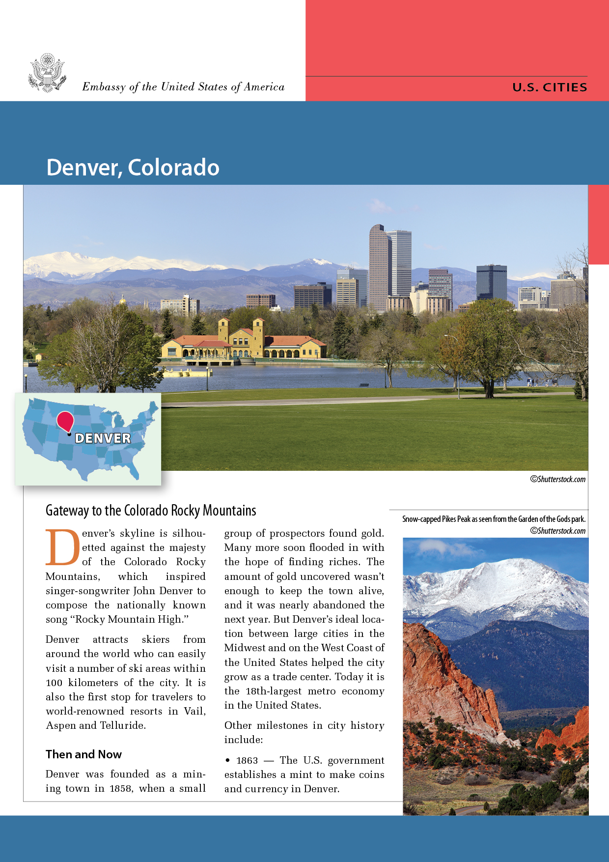 Denver, Colorado: Gateway to the Colorado Rocky Mountains