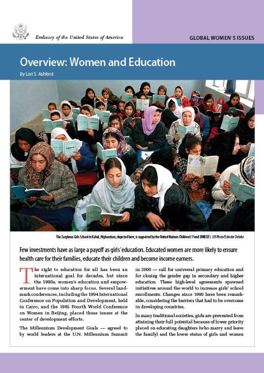 Global Women's Issues: Women and Education
