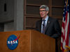 NASA chief historian Bill Barry recounted the history of the Soviet Union's lunar landing programs at a Dryden colloquium on Jan. 31, 2013.