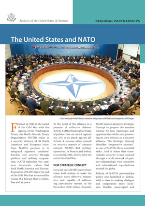 The United States and NATO, 2012