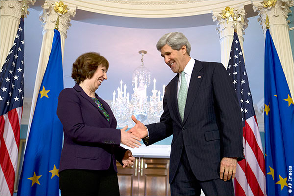 Kerry, EU’s Ashton Discuss Range of Pressing Issues