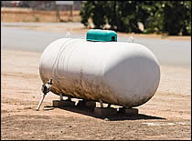 Photo of propane tank.