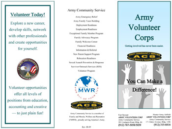 Army Volunteer Corps Trifold