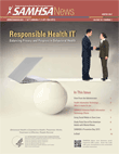 [Cover image of SAMHSA News: Responsible Health IT]