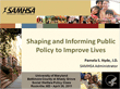 [Cover image of Shaping and Informing Public Policy to Improve Lives]