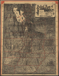Thumbnail Image of The Historic Utah Relief Map - 1895