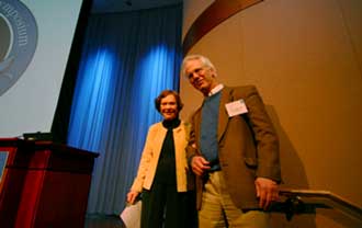 Daniel Fisher and former First Lady Rosalynn Carter