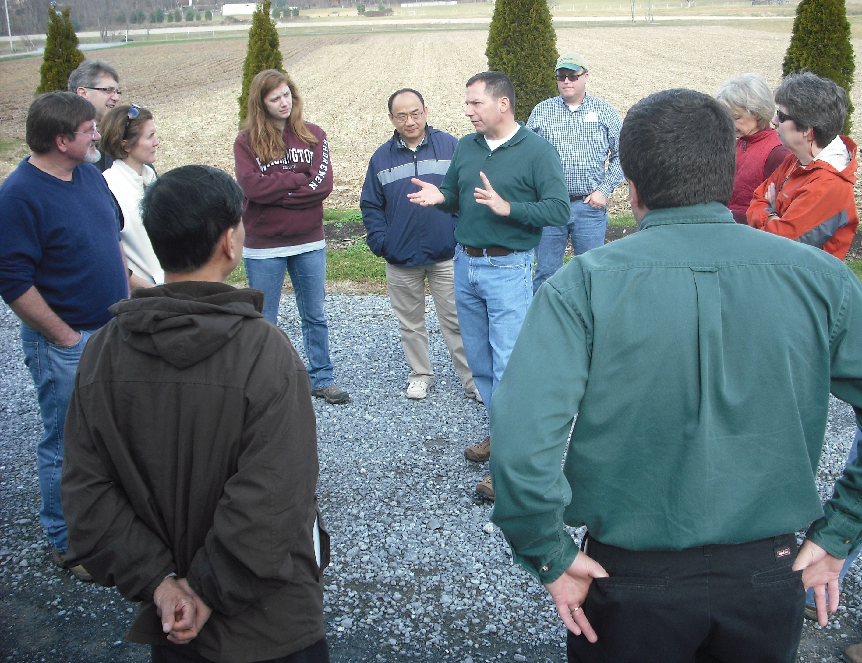 Learning from farmers on the PennAg farm tour