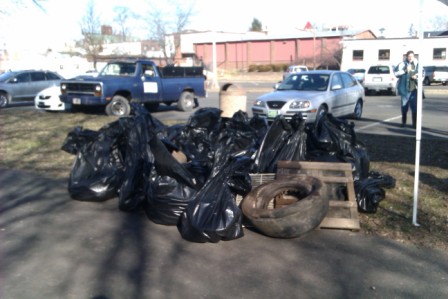Trash collected during 2012's Bristol Marsh Clean Up