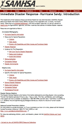 Screenshot of Drought Disaster Response page