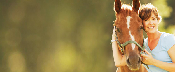 A woman with her horse