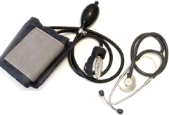 image of manual blood pressure monitor.