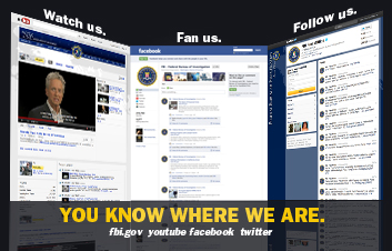 You know where we are. Watch us, Fan us and Follow us