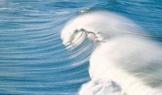 Photograph of waves in the ocean