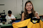 ACCION Texas provided a micro-loan to help finance Emilce Zapeta's soccer uniform company.