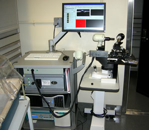 Optical coherence tomography machine used to provide and overview of the retina's structure.Optical coherence tomography machine used to provide and overview of the retina's structure.
