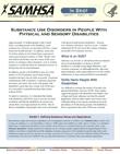Substance Use Disorders in People with Physical and Sensory Disabilities