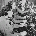 Photo. Telephone switchboard operators 1 199007