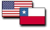 Flags of the United States and Chile