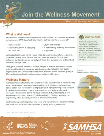 SAMHSA's Wellness Initiative: Join the Wellness Movement: Guide on Community Activation
