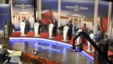 In this photo taken February 11, 2013, Kenyan presidential candidates take part in a televised debate in Nairobi, Kenya.
