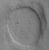 Happy face on Mars