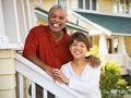 African American couple standing outside home, Create the Good