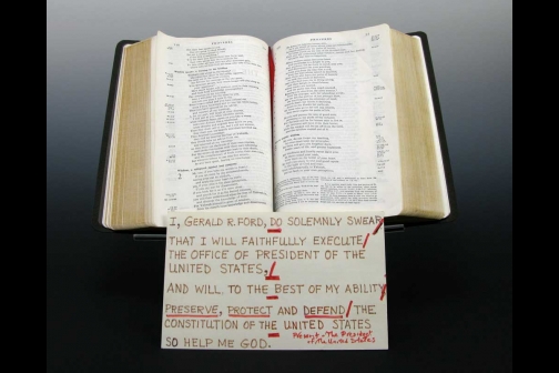 This Bible was Used to Swear-In Gerald R. Ford as Vice President and Later as President