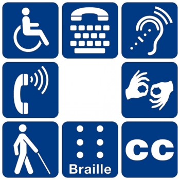 Images of universal disability symbols