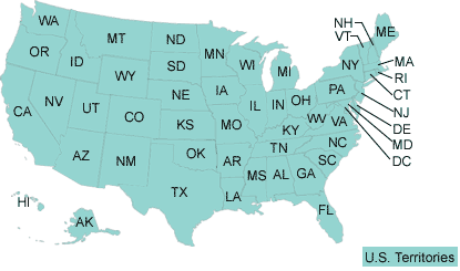 USA map