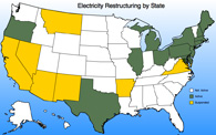 Electricity Restructuring by State