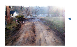 Dirt access road