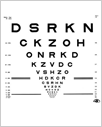 Una imagen de una tabla optométrica