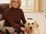 Fresh start: Debbie, with her guide dog Kacey, has rebuilt her life after losing her sight