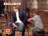 Quick fix: Prince Jackson stays calm as a sound guy fixes his mic during his first interview as a special correspondent for Entertainment Tonight on Wednesday