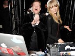 Spin that tune: Taylor Swift got the party going at The Universal Music Brits Party hosted by Bacardi at Soho House on Wednesday 