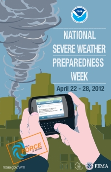 Poster for National Severe Weather Preparedness Week