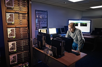 Computer scientist Murugiah Souppaya investigates security techniques for protecting cloud computing systems from cyber attack  (Photo © Nicholas McIntosh)