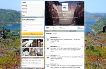 Stay in Touch With Reclamation Using our Twitter Site