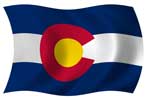 Colorado state flag.