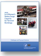 Image: Cover of In a Moment’s Notice: Surge Capacity in Terrorist Bombings
