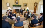 President Obama Meets With Senior Advisors 022113