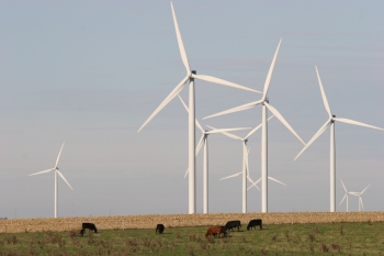 Wind turbines on a wind farm (DIS photo)