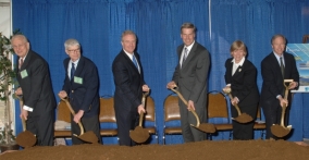 Government and industry officials break ground at NIST headquarters